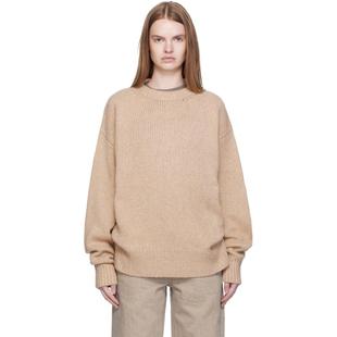 Arch The 女士 毛衣 驼色 Crew Neck Oversized 毛衣