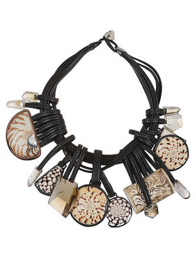 Monies 女士 FW25 项链/吊坠 Bijoux 白色项链/吊坠