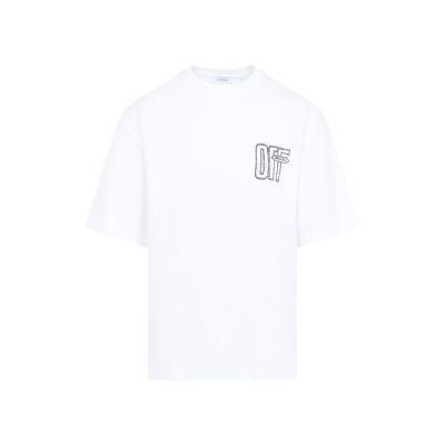 Off-White 男士 FW26 上衣 MOTION SKATE S/S 白色箭号T恤