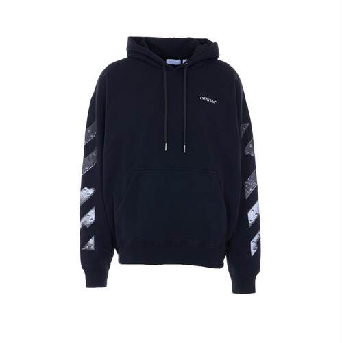 Off-White 男士 SS26 卫衣 'Metal Skate' 箭号连帽衫