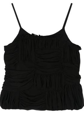 Comme des Garçons川久保玲 女士背心 DETAILING 荷叶边圆领上衣