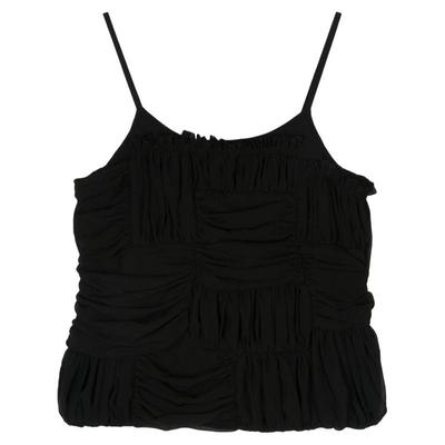 Comme des Garçons川久保玲 女士背心 DETAILING 荷叶边圆领上衣