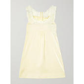 连衣裙 Shushu 荷叶边雪纺边缎面迷你连衣裙 SS25 短款 Tong 女士