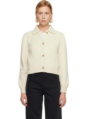 A.P.C. 女士 开衫 白色 Polo Shirt Collar 开衫