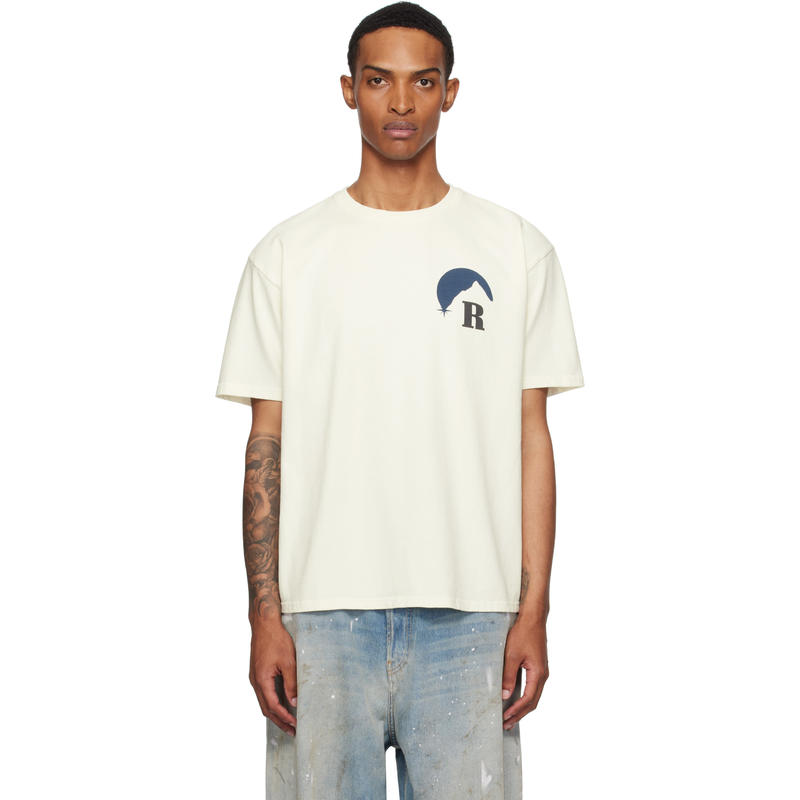 Rhude 男士 T恤 灰白色 Moonlight T 恤