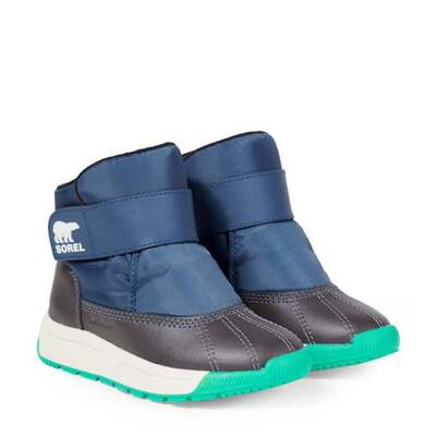 SOREL 冰熊 男童 靴子 Whitney 皮革边童鞋