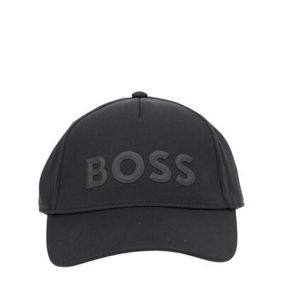 Boss 博斯 男士 SS26 帽子 橡胶化处理徽标斜纹(TECHNICAL)