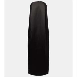 无肩带缎面长款 Entire 中长连衣裙 女士 连衣裙 Studios