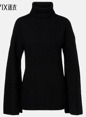 Totême 女款罗纹针织羊毛高领毛衣 迷衣时尚