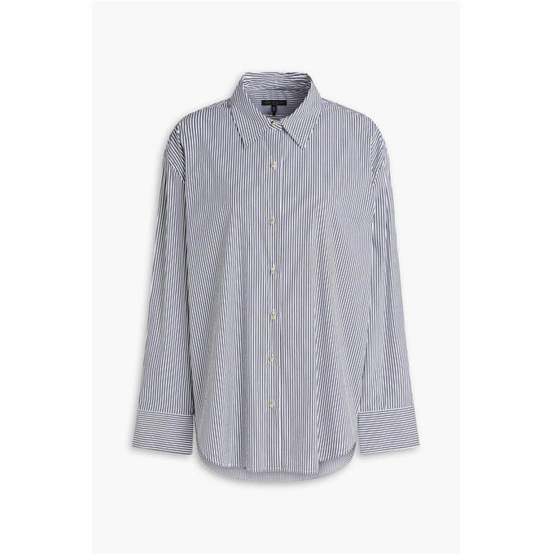Rag  Bone 瑞格布恩 女士 上衣 Jessica 条纹棉混纺府绸衬衫