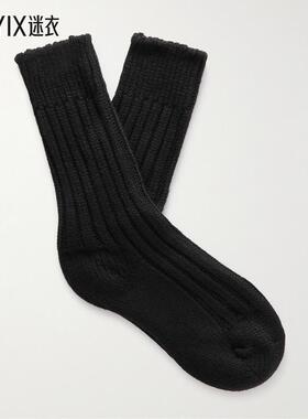 The Elder Statesman 男士Yosemite 罗纹羊绒袜子 迷衣时尚