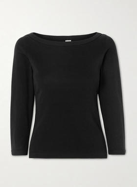 FLORE FLORE 女士 SS26 T恤 Steffi 罗纹有机棉针织T恤