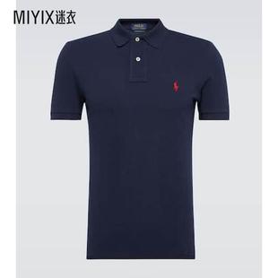 Ralph 男款 Polo Lauren拉夫劳伦 徽标棉质凸纹布Polo衫 迷衣时尚