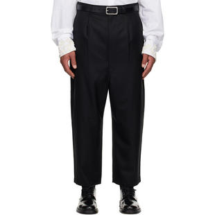 男士 黑色 Wool Comme 长裤 Garçons川久保玲 Gabardine des