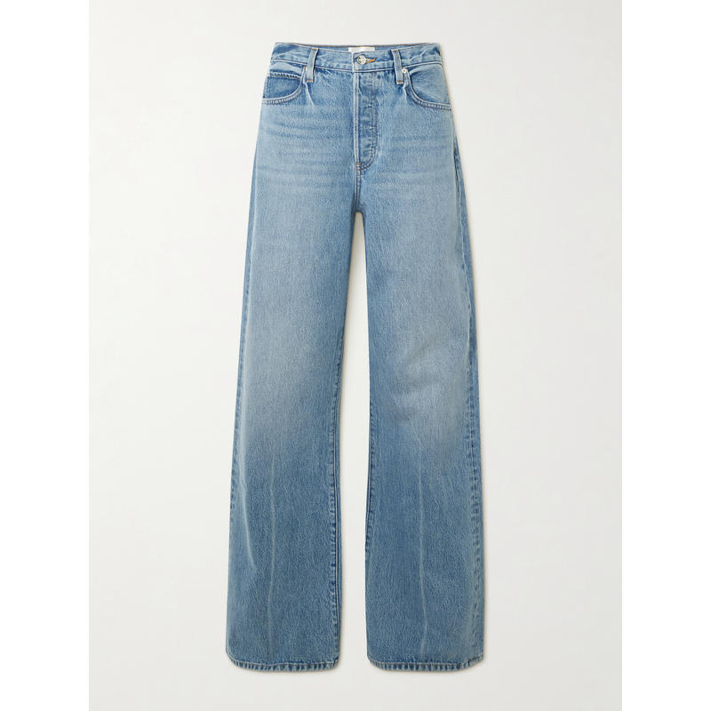 FRAME 女士 牛仔长裤 宽松款低腰阔腿牛仔裤