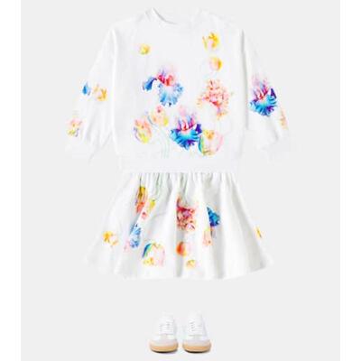 Molo 女童 半身裙 Barbera 花朵棉质童装