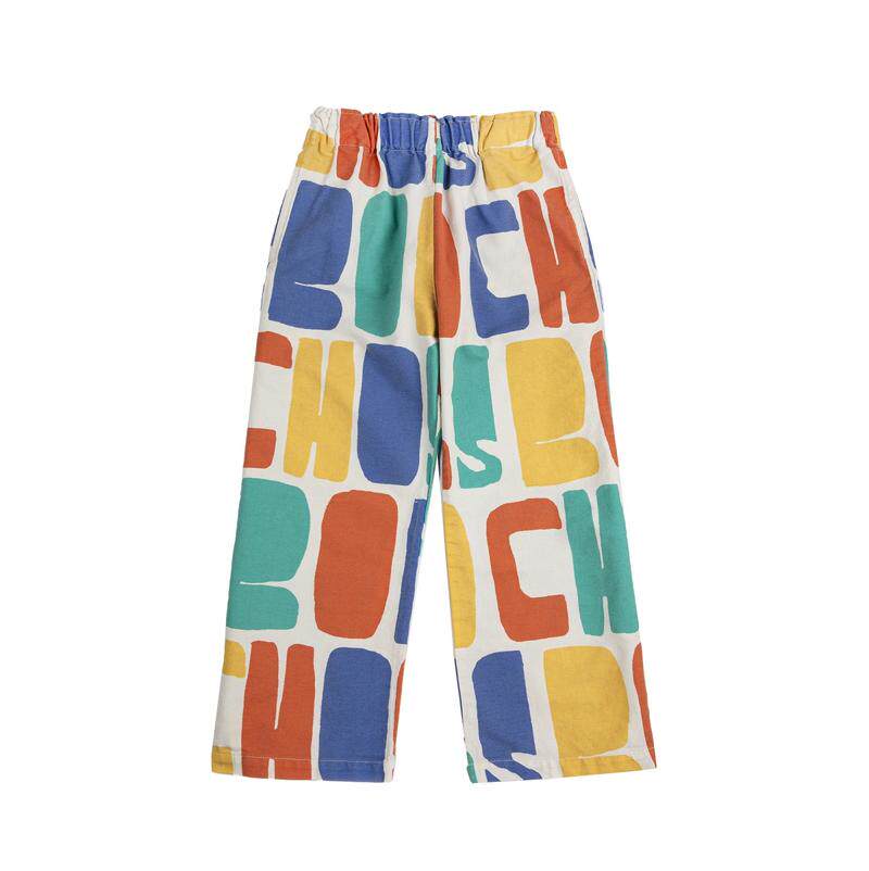 Bobo Choses 男童 SS26 长裤 PANTALONI CON 徽标多色童装