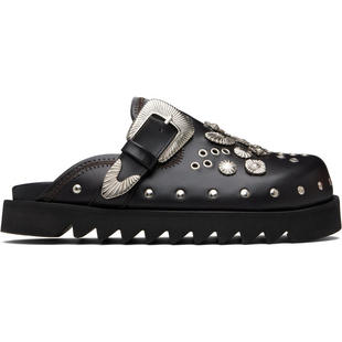 Toga 男士 穆勒鞋 棕色 Eyelet Metal Sabot