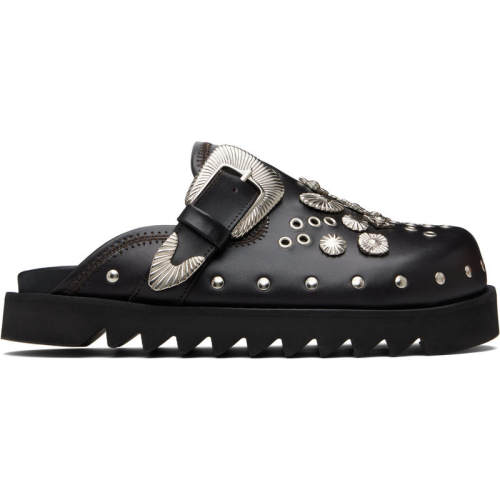 Toga 男士 穆勒鞋 棕色 Eyelet Metal Sabot