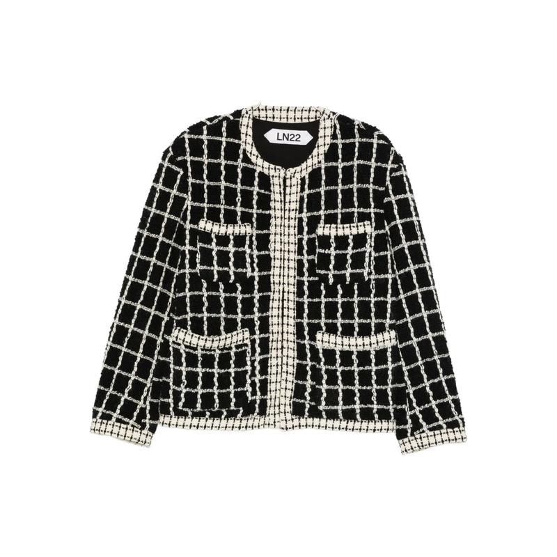 LN22 女士 FW25 夹克 黑色夹克