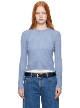 Guest In Residence 女士 毛衣 蓝色 Shrunken Crew 毛衣