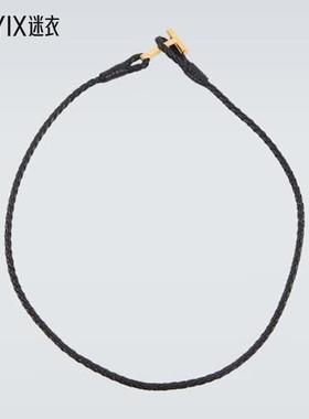 Tom Ford汤姆 福特 男款编织皮革手链 迷衣时尚