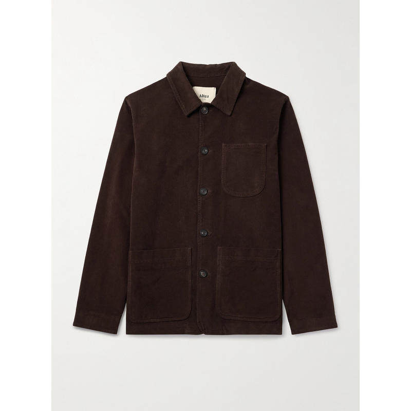 Altea Milano 男士 SS26 夹克 件染棉混纺灯芯绒衬衫式衬衫,男装,牛仔外套,淘宝优惠券,粉丝福利购,淘宝优惠卷