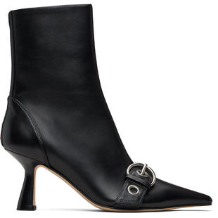 Aeyde 女士 短靴 黑色 Halima Eyelet Pointed 踝靴