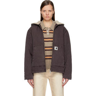 夹克 女士 紫色 Hooded 飞行员夹克 Carhartt Mitch WIP卡哈特