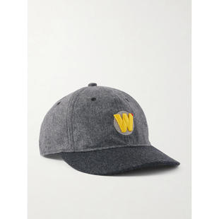 WTAPS 男士 SS26 棒球帽 Logo刺绣羊毛混纺法兰绒