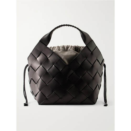 Dragon Diffusion 女士 FW26 托特包 Castello 编织皮革手提包