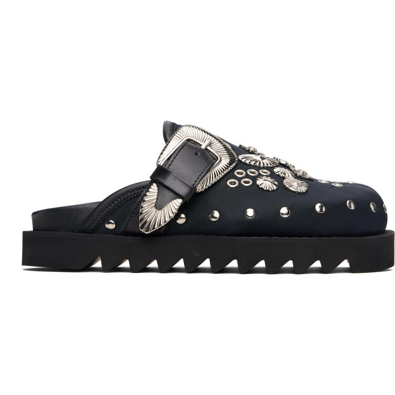 Toga 女士 穆勒鞋 黑色 Eyelet Metal Sabot Slip-on 穆勒鞋