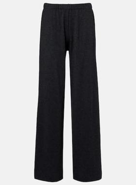 LISA YANG 女士 长裤 Aina 棉质羊绒针织直筒长裤