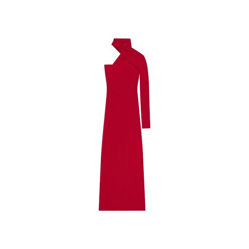 Courrèges 女士 FW25 连衣裙 垂褶单肩连衣裙