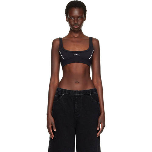 Off-White 女士 运动文胸 黑色 Off Stamp Seamless