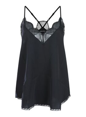 Zadig  Voltaire 萨迪格伏尔泰 女士 FW26 背心 黑色真丝上衣