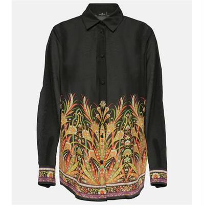 Etro 艾绰 女士 衬衫 印花棉质真丝