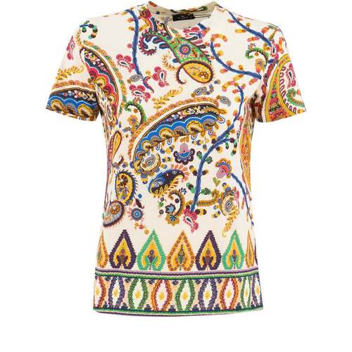 Etro 艾绰 女士 SS26 T恤 Etro 佩斯利印花短袖