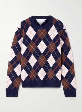 LA LIGNE 女士 SS26 毛衣 Hamish 菱形羊毛羊绒混纺毛衣