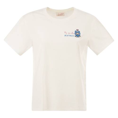 MC2 Saint Barth 女士 SS26 T恤 front 棉质刺绣