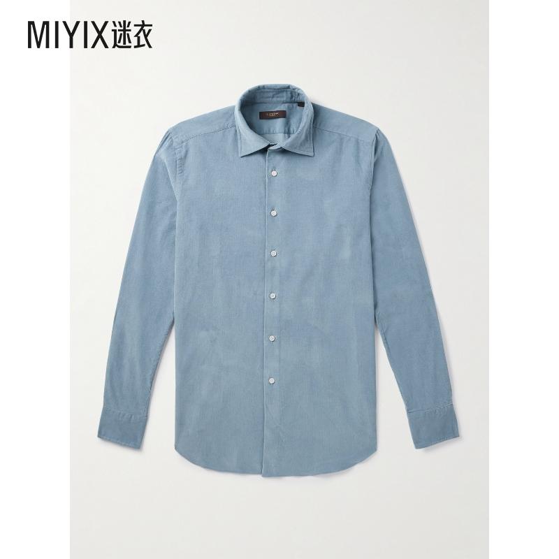 Incotex 男款Glanshirt 修身棉质灯芯绒衬衫 迷衣时尚