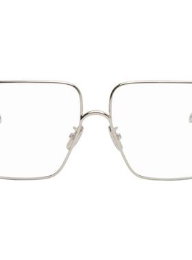Loewe 女士 太阳镜 银色 Oversize Square Retro 眼镜