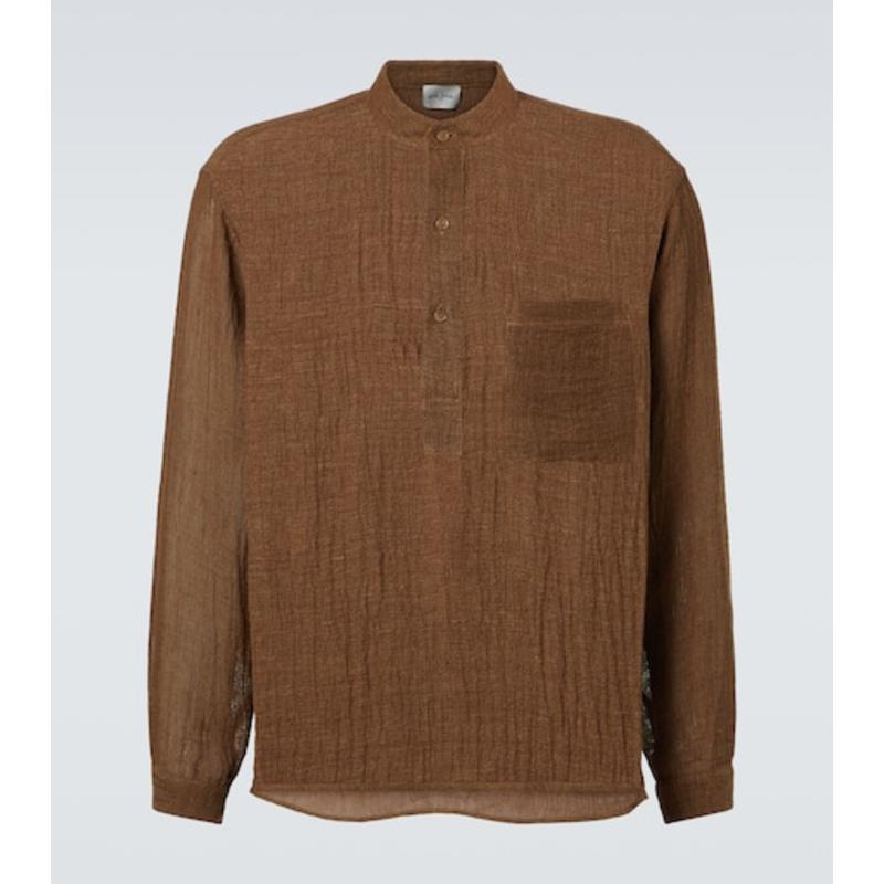 Le Kasha 男士 衬衫 Amasa gaz 亚麻长衫