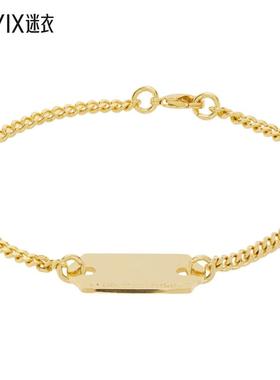 IN GOLD WE TRUST PARIS 男款独家发售金色 Cable Price Tag 手链