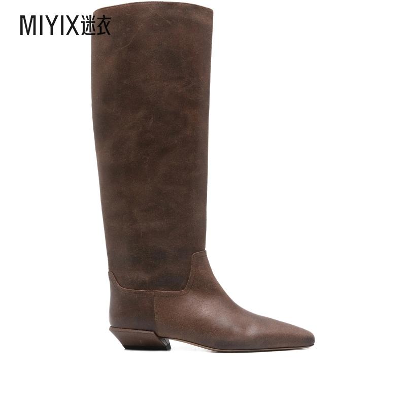 【秋冬新品】Paris Texas 女款Texas 巴黎黑檀木色靴子 迷衣时尚