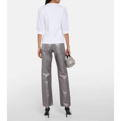 Veronica Beard 女士 上衣 Coralee 泡泡袖棉混纺上衣