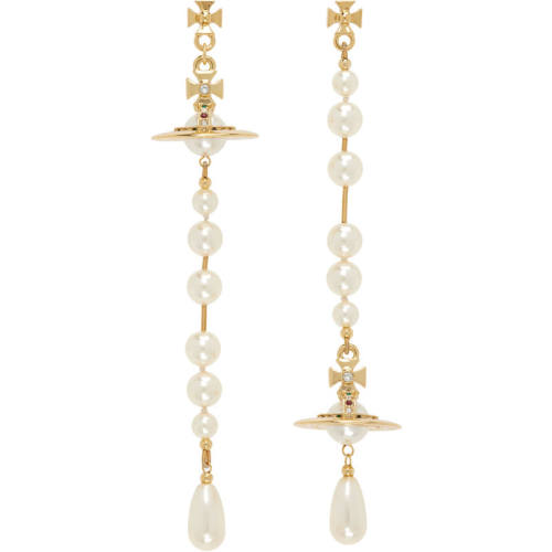Vivienne Westwood 西太后 女士 耳环 Broken Faux-Pearl 耳坠
