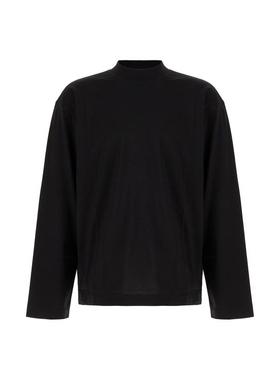 Dries Van Noten 男士 FW25 T恤 黑色棉质T恤