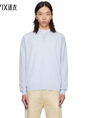 vowels 男款蓝色 Light Weight Knit Polo 衫 迷衣时尚