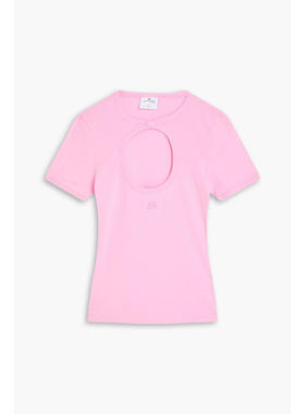 Courrèges 女士 T恤 剪口棉针织T恤